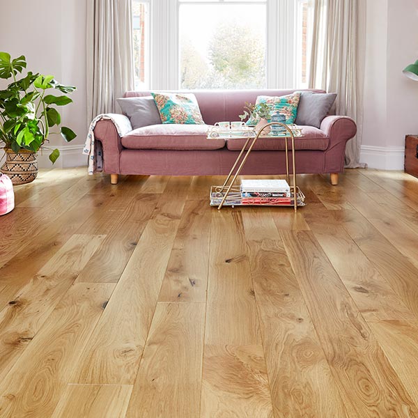 Galleria Professional Engineered European Rustic Oak Flooring 20mm x 190mm Brushed & Oiled