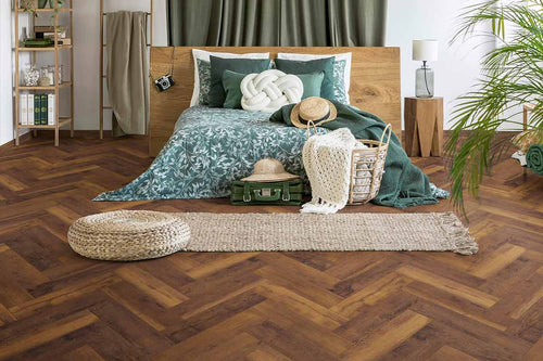 Series Woods 8mm Herringbone Laminate Flooring Praline Oak