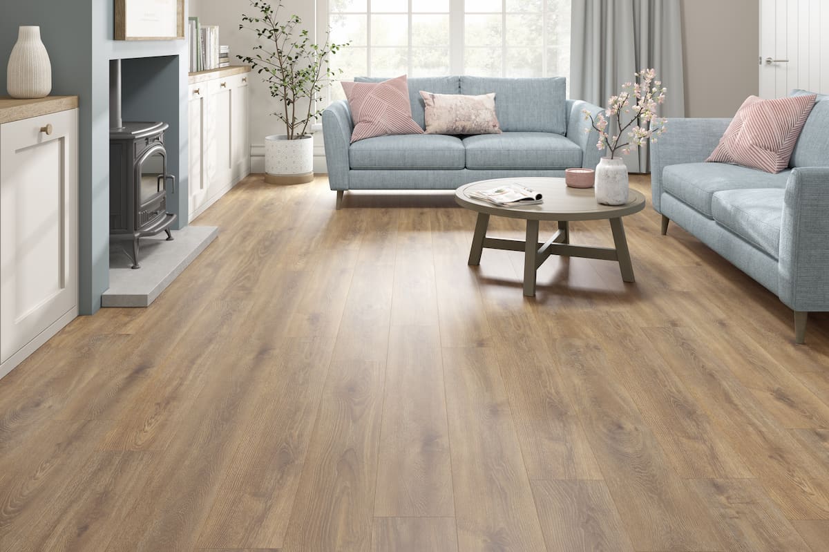 Aqualock 8mm Laminate Flooring Toffee Brown Oak