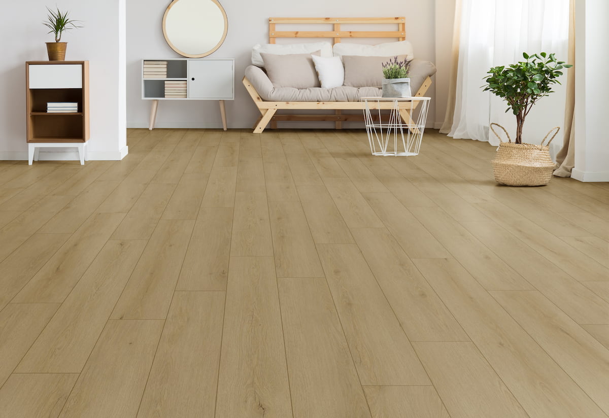 Audacity 12mm Laminate Flooring Light Beige Oak