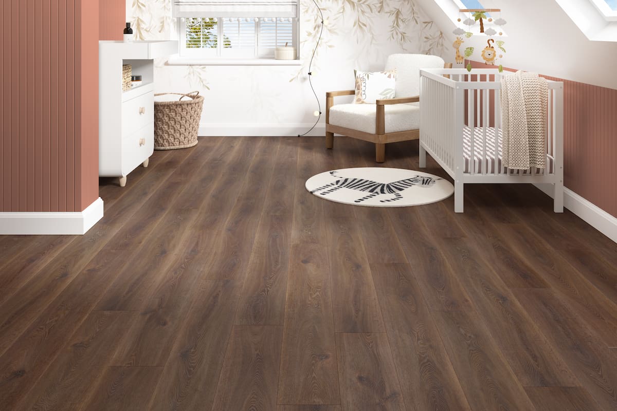 Series Woods 8mm Laminate Flooring Hazelnut Truffle