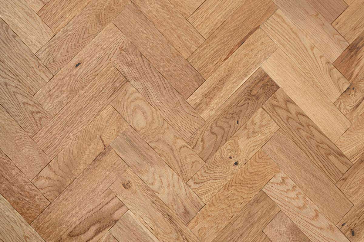 Home Choice Engineered Rustic Oak Herringbone 10mm x 80mm Natural Smooth UV Lacquered