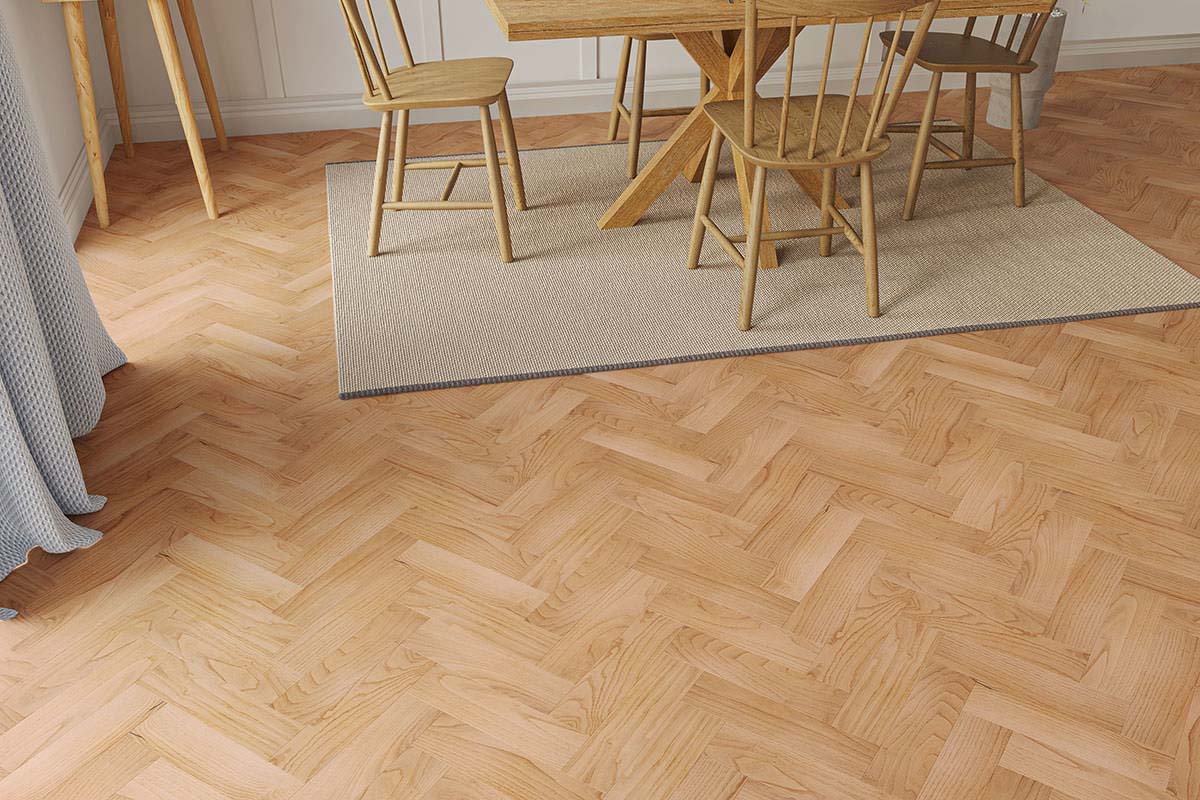 Home Choice Engineered Rustic Oak Herringbone 10mm x 80mm Natural Smooth UV Lacquered