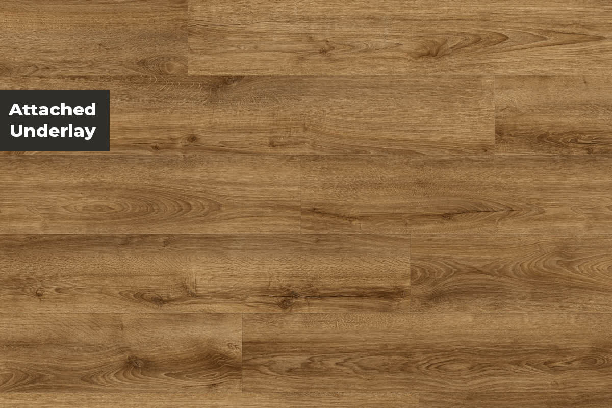 Spectra Luxury Acoustic Rigid Core Click Vinyl Flooring Roasted Peanut Oak Plank