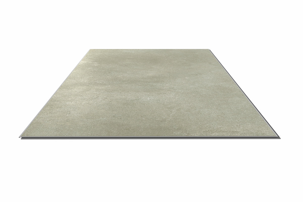 Audacity Rigid Core Pre-Grout Click Vinyl Stone Grey Tile Built-in Underlay