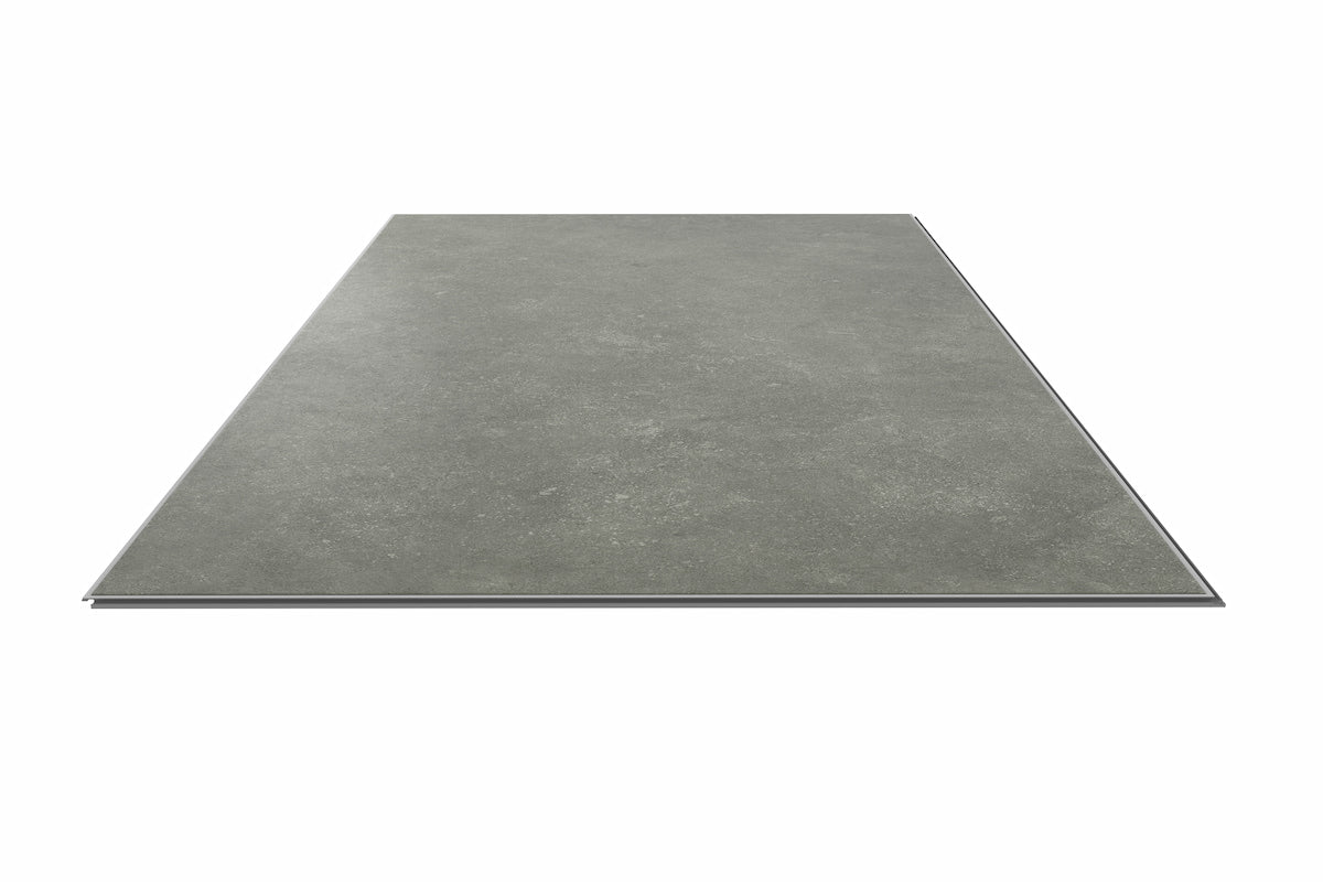 Audacity Rigid Core Pre-Grout Click Vinyl Iron Grey Tile Built-in Underlay