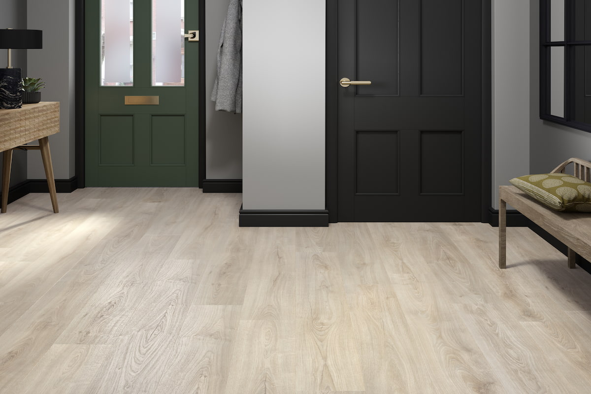 Spectra Luxury Acoustic Rigid Core Click Vinyl Almond Oak Plank Built-in Underlay